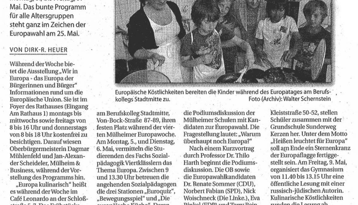 Mülheimer Woche vom 03.05.2014 | www.lokalkompass.de/muelheim