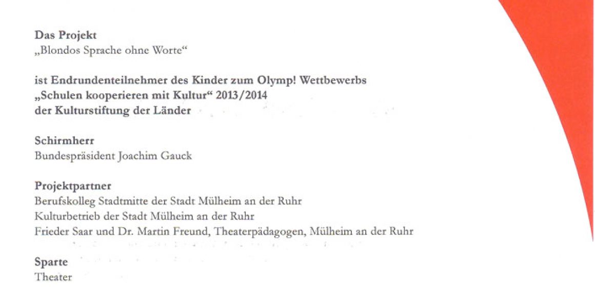Urkunde - Kinder zum Olymp