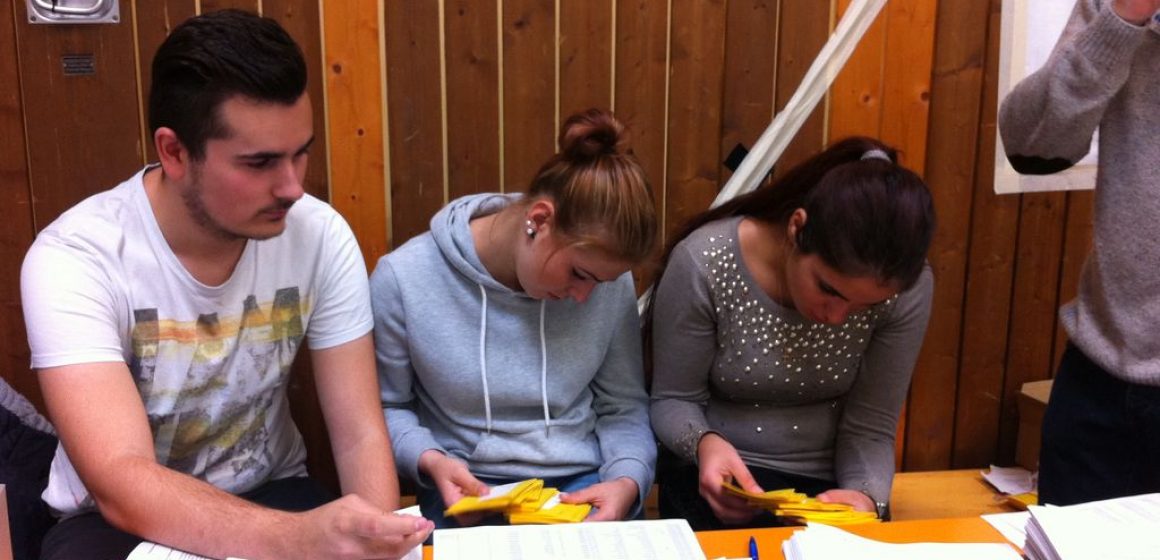 Ehrenamtlicher Einsatz der Klasse SAB-O-01 2015 | Quelle: BK-Stadtmitte