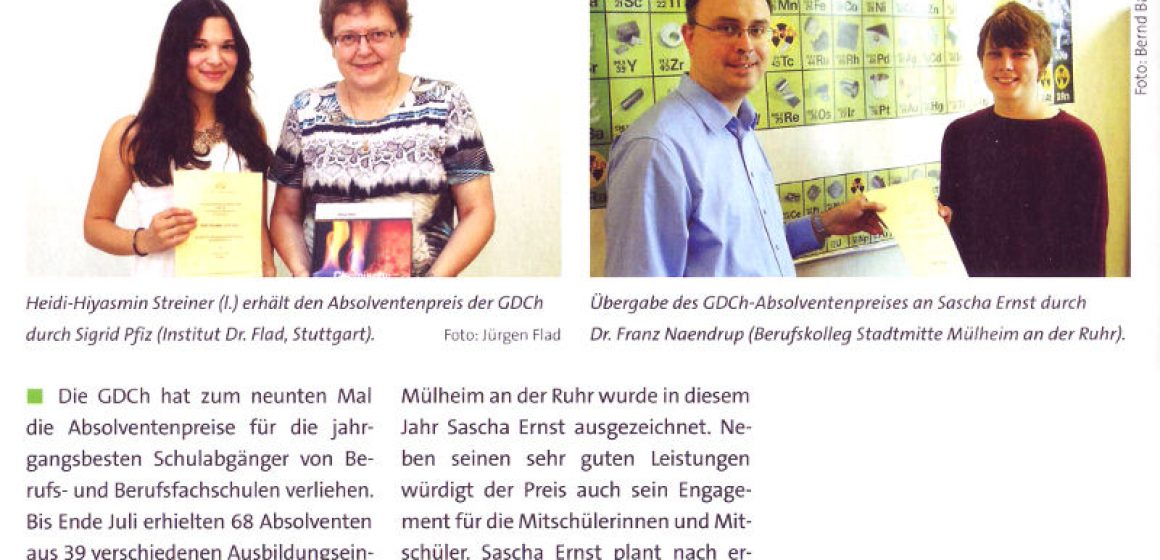 Nachrichten aus der Chemie | 63, Oktober 2015, www.gdch.de/nachrichten