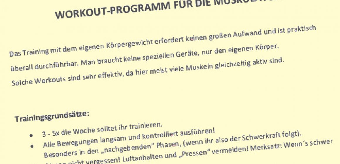 Workout-Programm